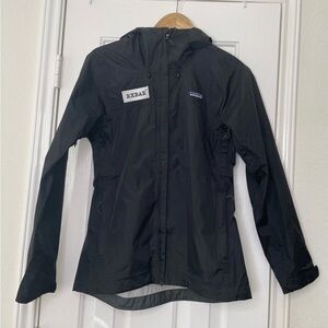 Patagonia Jacket Women's Black Utility XS Torrentshell Jacket H2NO Embroidered